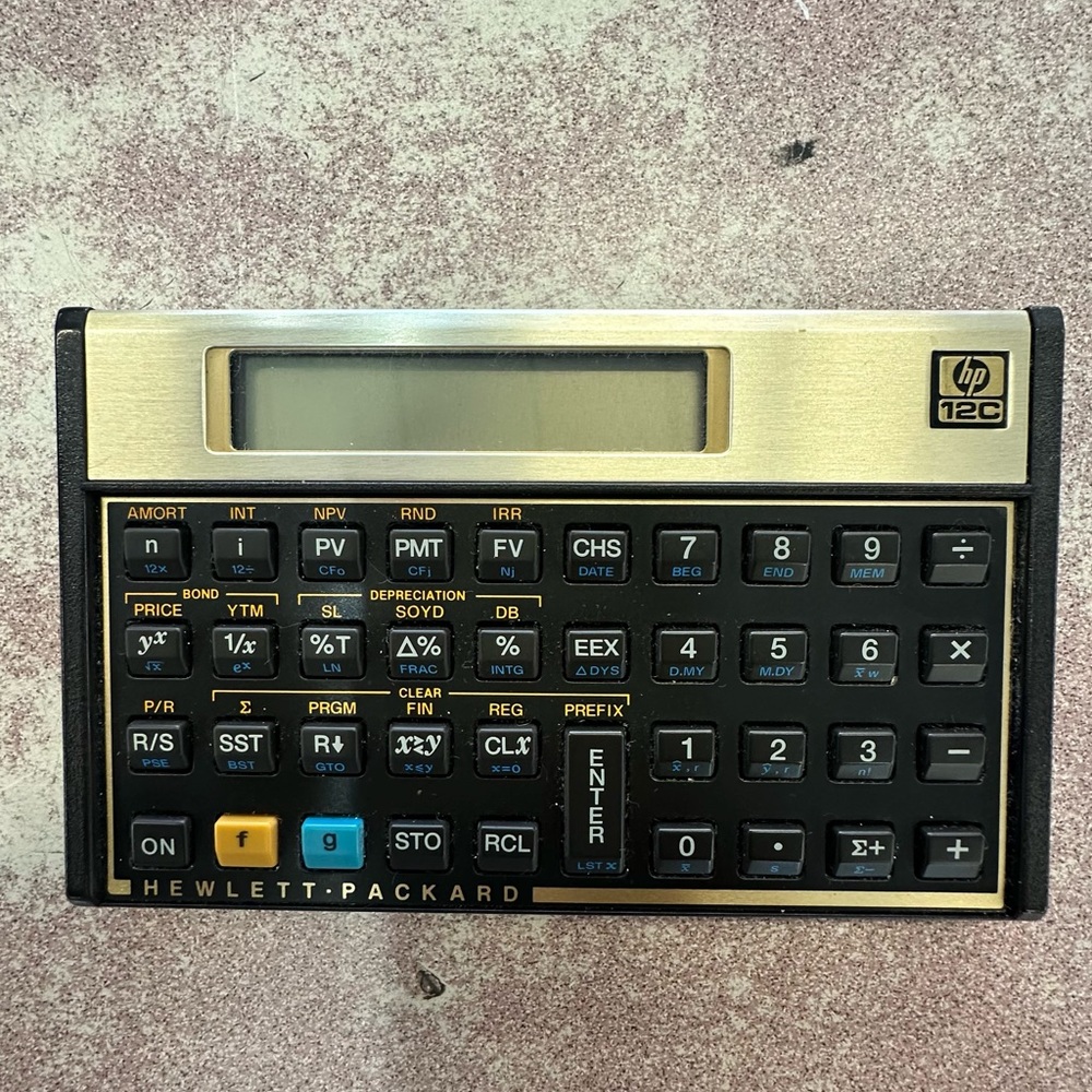 Hewlett-Packard HP 12C Financial Calculator